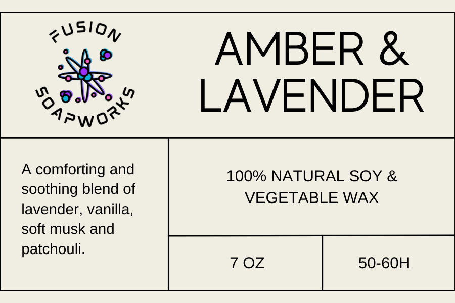 Amber & Lavender Candle